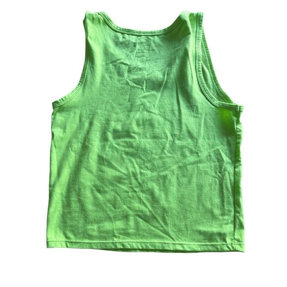 Hello Kitty lime green tank top Be Kind’ sz Large 10-12 NEW - Picture 5 of 5